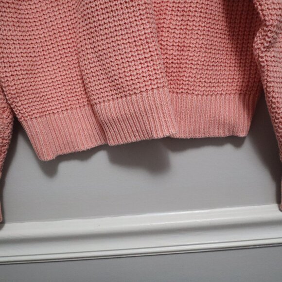 Old Navy Acid-Wash Shaker-Stitch Sweater in Sugar Coral - Picture 6 of 7